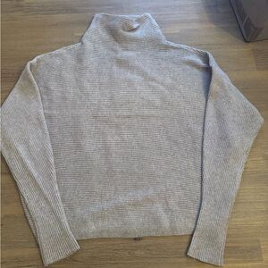 Women’s tan mock neck sweater